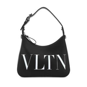 VALENTINO GARAVANI 블랙 가죽 VLTN 핸드백 1Y2B0B62WJW 0NI