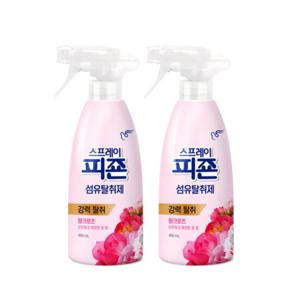 피죤 스프레이 섬유탈취제 490ml 핑크로즈-2개 섬유향수 정전기방지 냄새제거