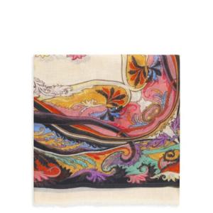 Etro 플로럴 프린트 프레이드 엣지 스카프 WAYA0001AK880 X0804 TP936513939