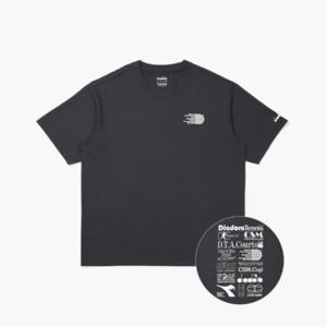 디아도라반팔티 KQJ D5221LRS67CGD AIRTEX DTA 반팔 티셔츠 CHARCOAL GREY