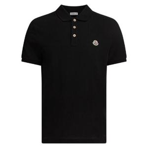 MONCLER Cotton pique polo shirt with logo patch 8A00030-84556999