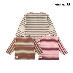 [밍크뮤](3종택1) 베이직스트라이프티셔츠 35A14-330-02.03.04 [백일/돌/출산선물]