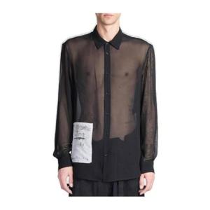 Ann Demeulemeester 앙드레 버튼 셔츠 B0012773FA132 099 TP936248553