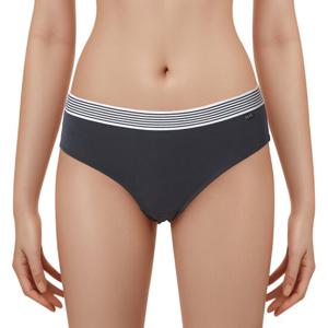 [엘르이너웨어]아웃밴드 면스판 네이비 팬티-EPH0118NV
