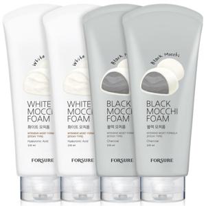 포슈어 모찌 클렌징폼 화이트2개+블랙2개 220ml /총 4개