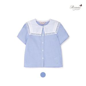 [페리미츠] 핀턱 스퀘어 블라우스(P2421B371_53)