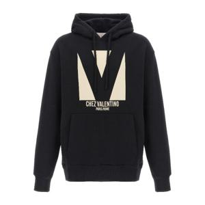 발렌티노 셰 발렌티노 브러시드 코튼 후드티셔츠 V3MF28NAQA 0N