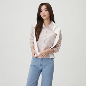 플라스틱아일랜드  자수포인트 크롭 블라우스 (PR7WB169)