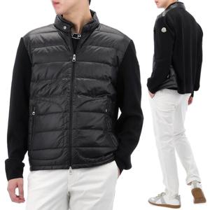 25SS 몽클레어 로고 패치 패딩 믹스 집업 자켓 9B00016 M1131 999