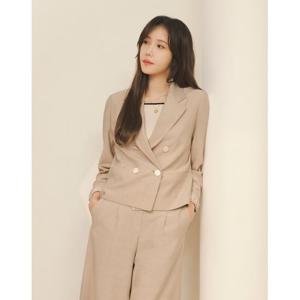 [올리비아로렌]스티치 포인트 크롭자켓_VOCGA3M4131