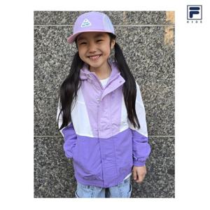 [휠라키즈]베이직한 프레피 블럭킹 바람막이 재킷-FK2JKF1101X