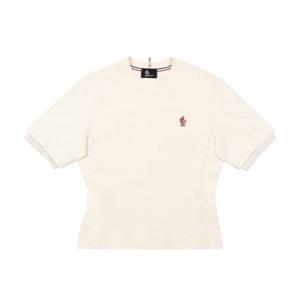[로로모다] 몽클레어 로고 패치 여성 반팔티셔츠 / 8C00001-89AW1-04A