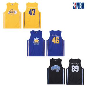 NBA N252TS411P 공용 루즈핏 스트릿 팀 어센틱 메쉬 슬리브리스 STG