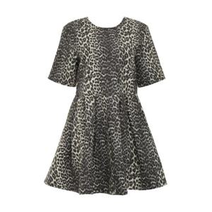가니 미디 원피스 W03626881 943 Animalier