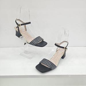 [무크]여성 5CM 하운드 투스체크 드레스 샌들 4225-08 08
