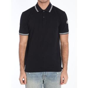 MONCLER Striped trim polo shirt 8A0000777X