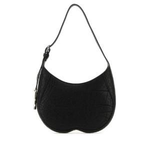 BURBERRY 블랙 가죽 스몰 체스 숄더백 8080955 A1189