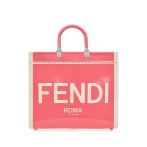 FENDI 투톤 캔버스 미디엄 선샤인 쇼핑백 8BH386ANT7 F1LG1