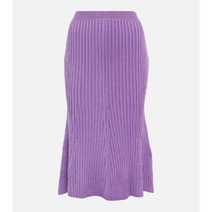 Stella McCartney 리브 니트 미디 스커트 P00717451