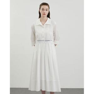 [올리비아로렌]오픈카라 시보리 원피스_VVCOA4M3461