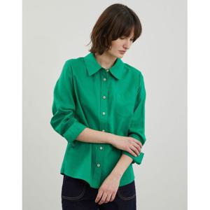 [올리비아로렌]자수 포인트 린넨블라우스_VOCNL4M4246