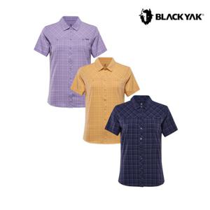 블랙야크 여성 여름 반팔 체크셔츠 M트레커2셔츠S2 1BYYSM3501