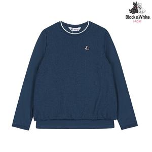 [블랙앤화이트]여성 우븐 레이어드 긴팔 티셔츠 9405LZSP_BLUE GREEN
