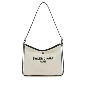 BALENCIAGA Chalk canvas Biarri crossbody bag 8288432ABBN 9260
