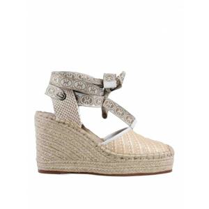 [COCCINELLE] 여성 에스파드리유 Praia 바이컬러 스트로우 Espadrille 웨지 E4SRK320101566 화이트 /8
