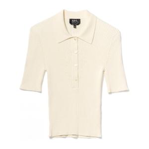아페쎄 크림 리브드 반팔 폴로 COGDK F23216 AAC CAST WHITE