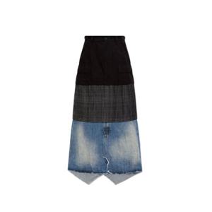 발렌시아가 맥시 레이어드 카고 스커트 790577TKP27 1000 TP943275059