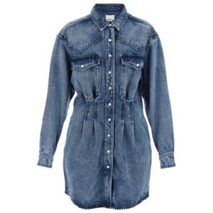 Isabel Marant Liliko 플리츠 디테일 미니 셔츠 드레스 RO0343FAB1H07I 30LU TP944140752