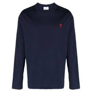 AMI Paris 하트 에이 로고 티셔츠 H23UTS205726
