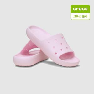 [크록스]남녀공용 클래식 슬라이드 2.0 핑크 밀크 209401-6ZW
