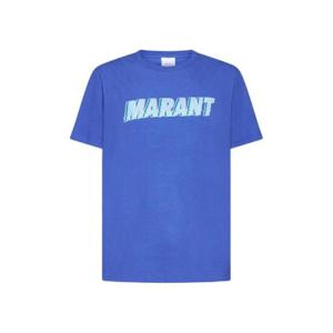 Isabel Marant 로고 프린트 크루넥 티셔츠 PTS0052HAA1N55H 30EB TP936081853