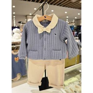 [블루독베이비] 25 FW(블루)큐트 클래식 상하세트(45A1361007) 백일 돌 조카 선물 정장 이모 출산 (45A1361
