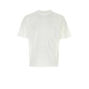 프라다 반팔 티셔츠 UJN661S22111CK F0009 WHITE
