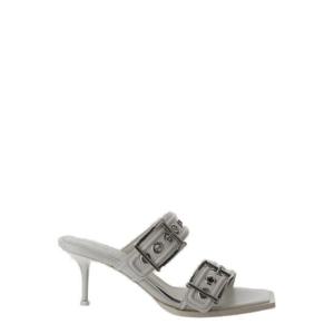 Alexander McQueen 펑크 더블 버클 슬립온 뮬 733181WHSWD 9359 TP936140429