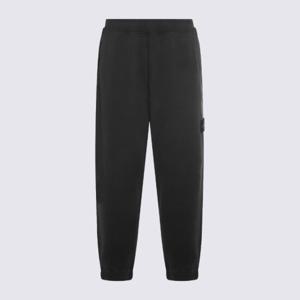 스톤아일랜드 블랙 엘라스틱 웨이스트밴드 조거 팬츠 K2S156200