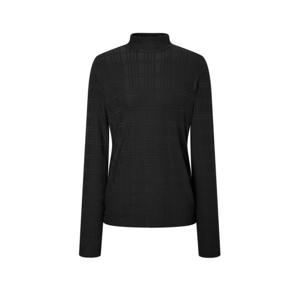 닥스 골프 여성 24FW 스테디셀러모크넥 체크 스트레치 긴팔티셔츠 (BLACK) WNTS4C613BK