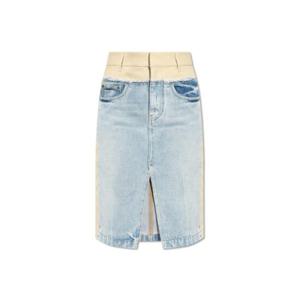 Stella McCartney 하이웨이스트 패널 데님 스커트 6D02563SPH60 4221 TP945277538