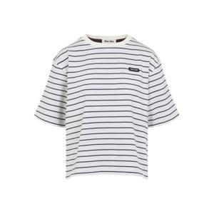 미우미우 반팔 티셔츠 MJN569 17UYF04QA White