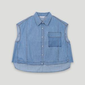 [코데즈컴바인]헤지데님 루즈핏 베스트 (CKB-VE501W6)