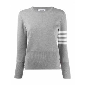 [THOM BROWNE] 라프리마 여성 크루 넥 니트 풀오버 FKA239A00014055 Grey /8