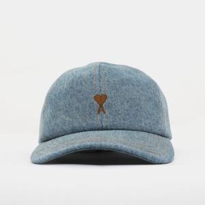 아미 25FW 레드하트로고 데님 공용 볼캡 UCP264DE0046 480