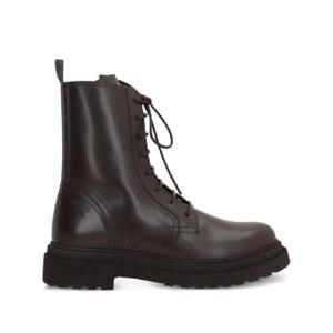25 SS Brunello Cucinelli 레이스업 레더 플랫폼 부츠 MZOLG3036C8279 TP440036305