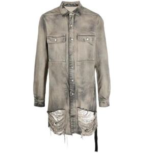 25 SS 릭오웬스 프린지 디스트레스드 이펙트 데님 재킷  RR02C7705DMPF TP440032035