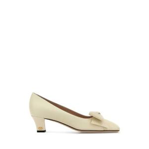 VALENTINO GARAVANI Ivory leather Bowow pumps 7W2S0LB5DDT 098