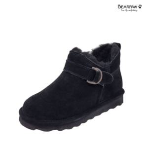 [베어파우(슈즈)]베어파우 여성 양털 앵클 숏부츠 K3050011PD-WSHORTY BUCKLE 블랙 4c