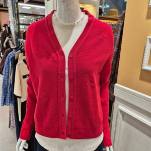 [BCBG] 비씨비지 가을24 엠보 포인트 가디건 B4C8K213